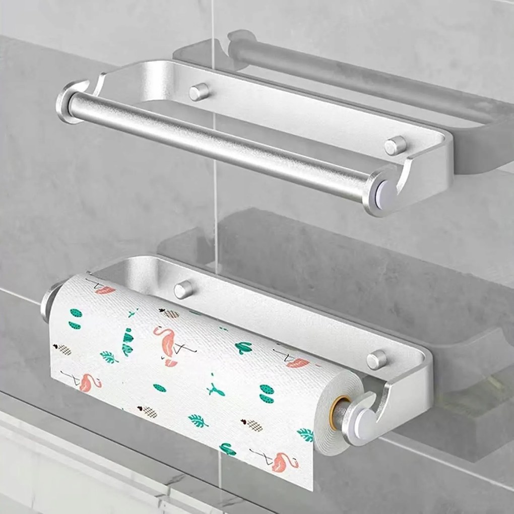 Törölközőtartó Papír Konyhai Akasztó Falra Csavarozható Loft