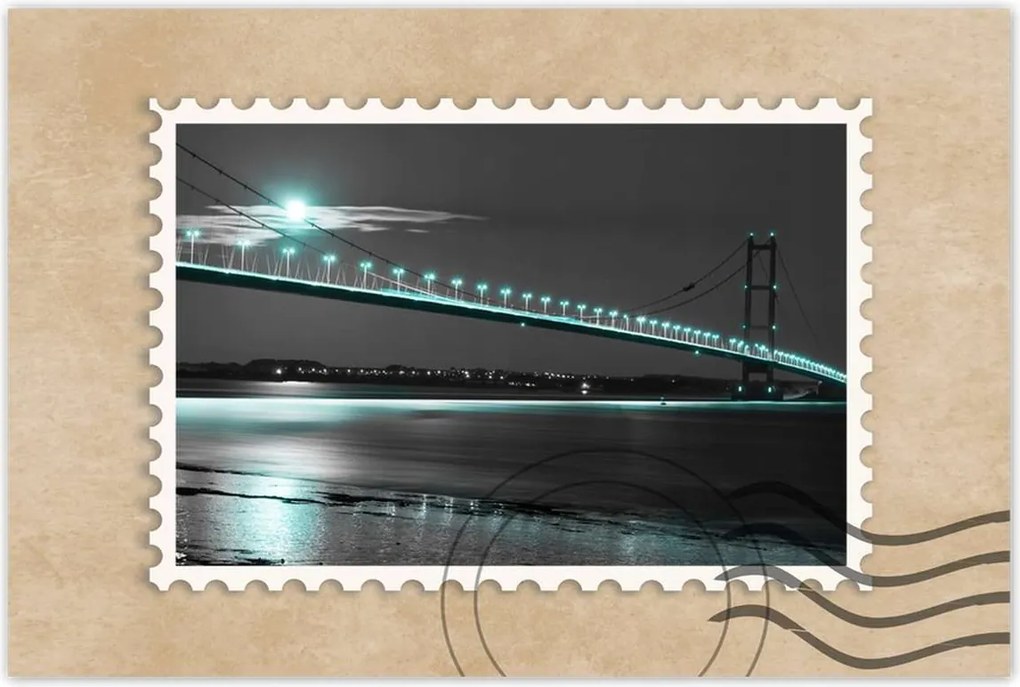 Poszterek 60x40 Kék fények az éjszakában