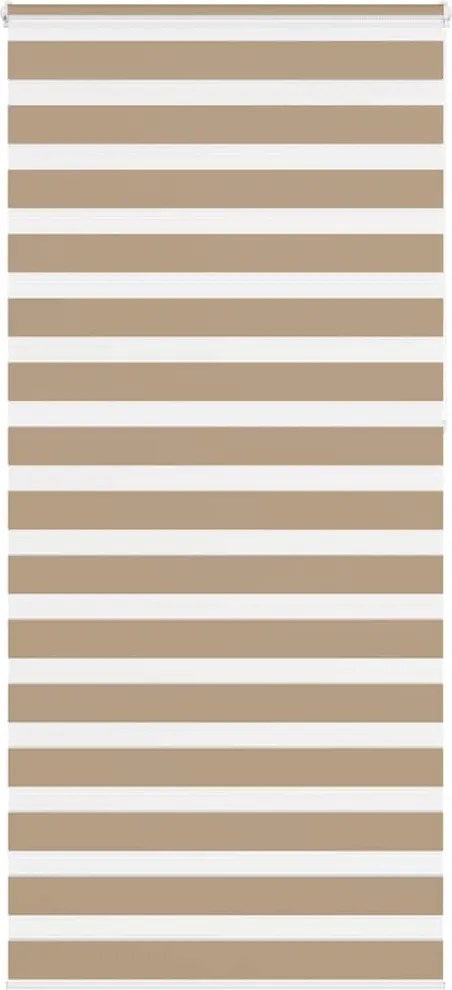 vidaXL zebrafüggönnyel homokbarna szövetszélesség 110,9 cm poliészter