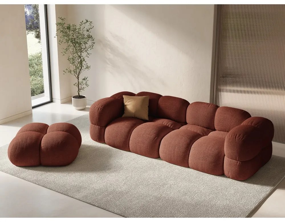 Téglavörös kanapé 250 cm Loretto – Cosmopolitan Design