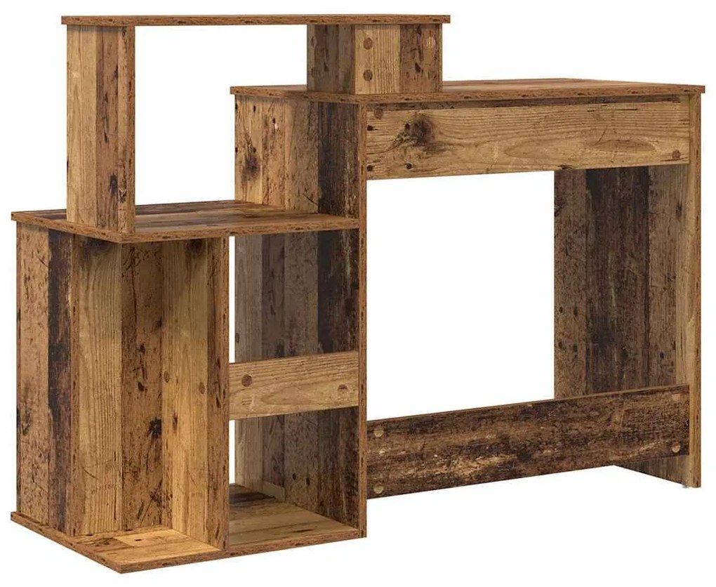 Íróasztal tárolóval Öreg fa 120.5 x 44 x 88.5 cm Faanyag