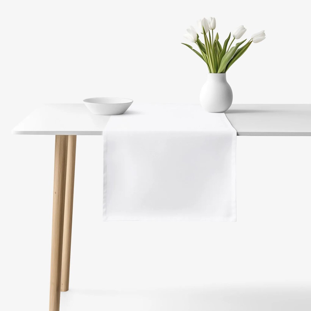 Goldea pamut asztali futó - fehér 50x180 cm
