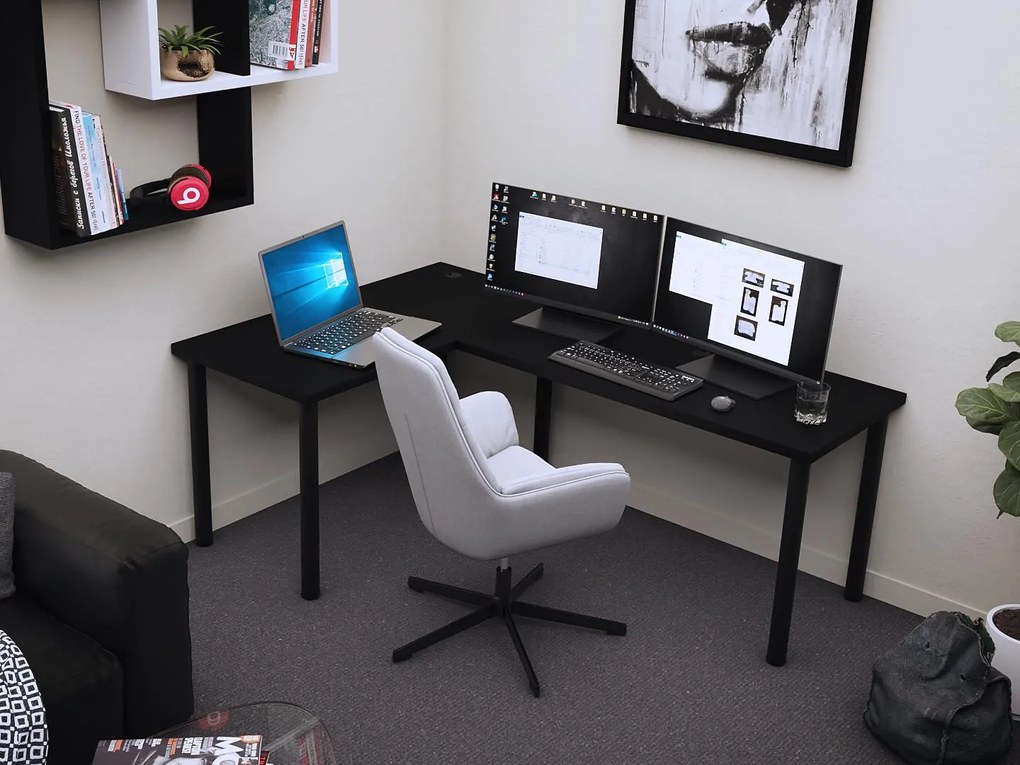 PC asztal N1 (fekete) . 1092062
