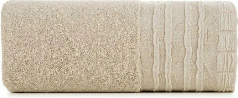 Törölköző 50x90 bézs frottír 500 g/m2