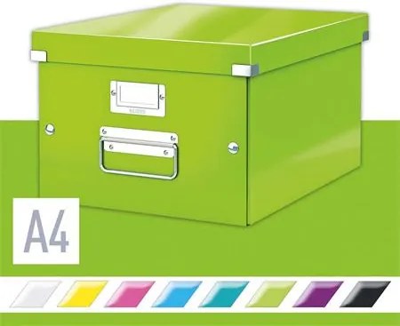 Doboz, A4 méret, LEITZ Click&Store, zöld (E60440054)