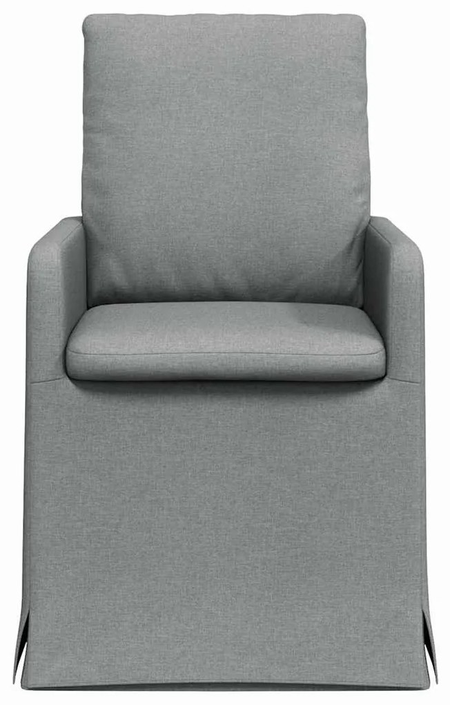 Étkező Székek 2 pcs Világosszürke 57 x 67 x 98 cm szövet