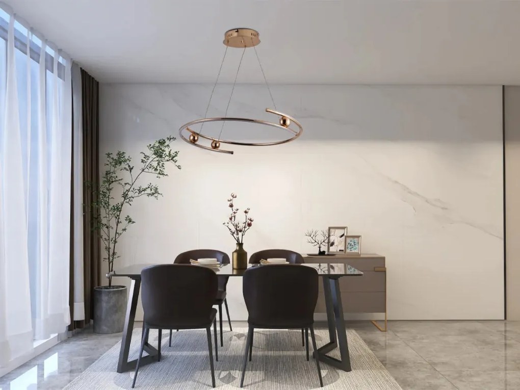 NEDES J4345-GCH Modern Led Függesztett Lámpa IP20