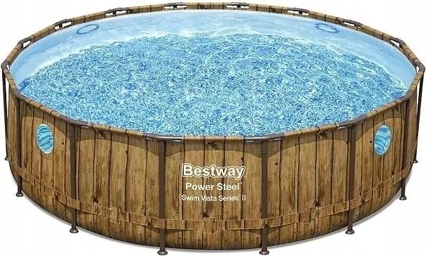 Bestway Wood Swim Vista medence szerkezettel 4,88 x 1,22 m szett