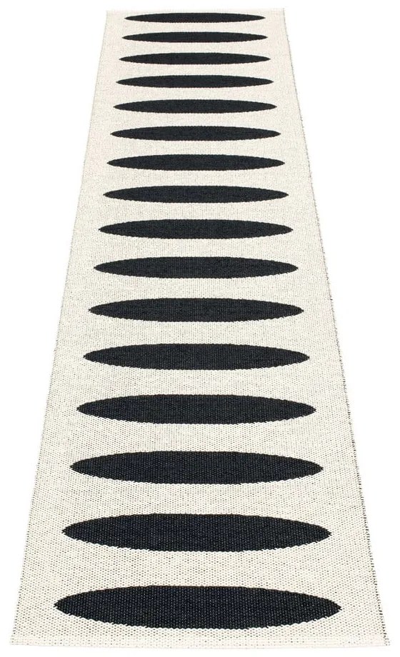 Fekete kültéri-beltéri futószőnyeg 70x300 cm Ella Black – Pappelina