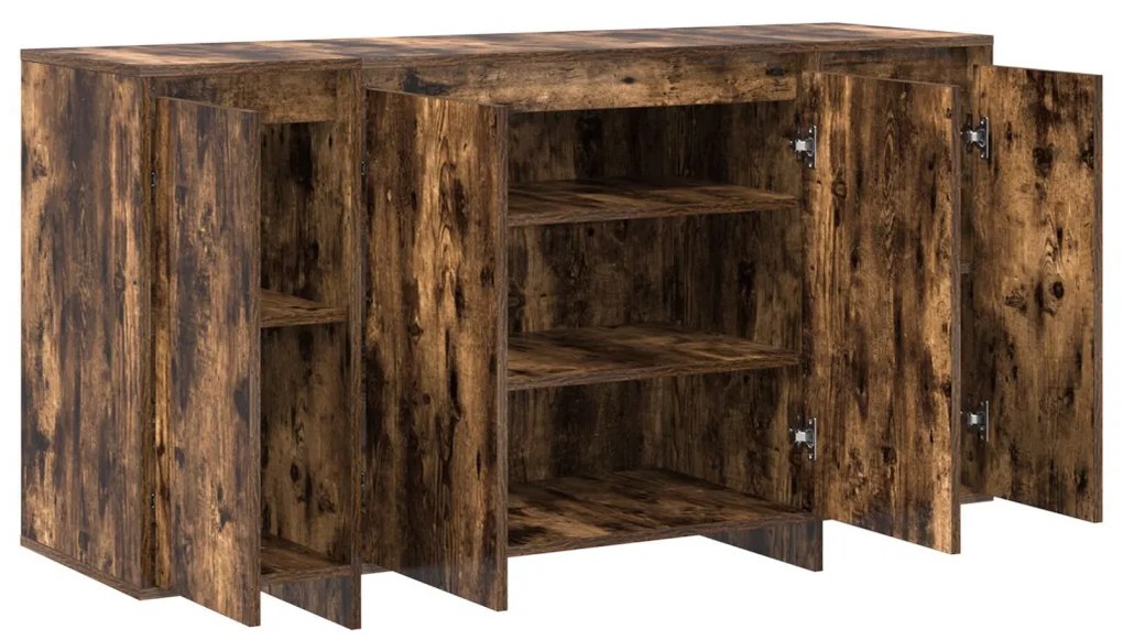 Füstölt Tölgy Oldalszekrény Füstölt tölgy Fa 135 x 41 x 75 cm