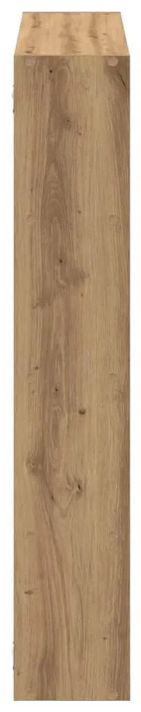 kézműves tölgy színű fali kockapolc 12 rekeszes színű