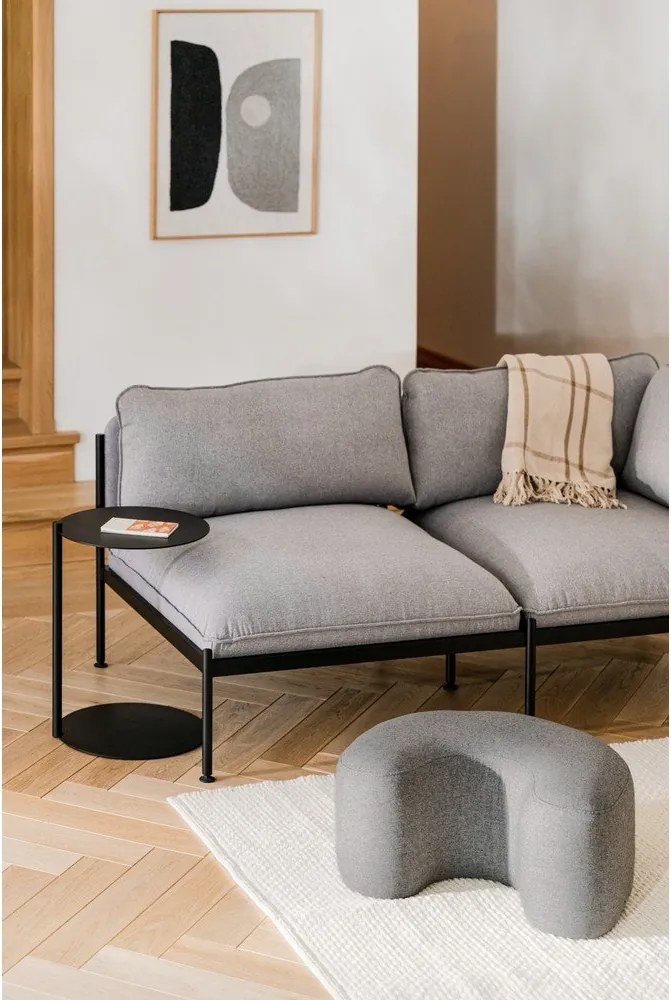 Szürke gyapjú puff Ü – noo.ma