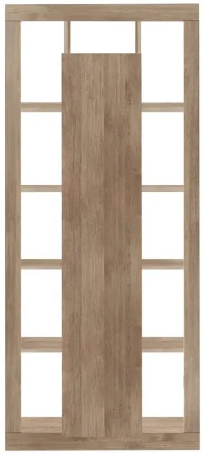 RIMINI könyves- és tárolószekrény, egyajtós – Mercure tölgy