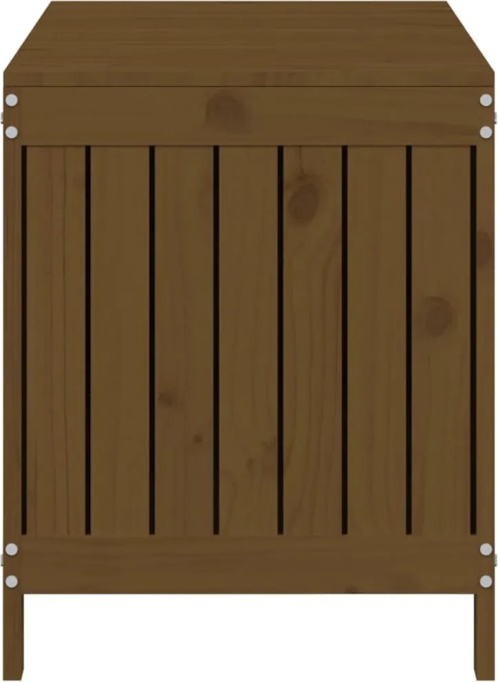 Mézbarna Tömör Fenyőfa Kerti Tárolóláda 115 X 49 X 60 Cm