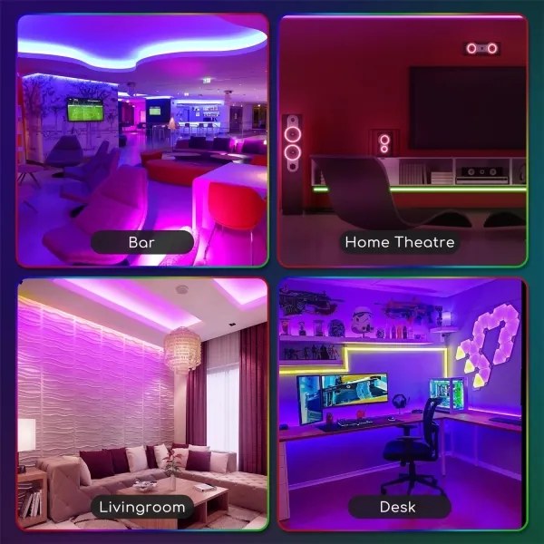 Aigostar - 3m LED RGB kültéri dimmelhető szalag 24W 12V IP65 + távirányító