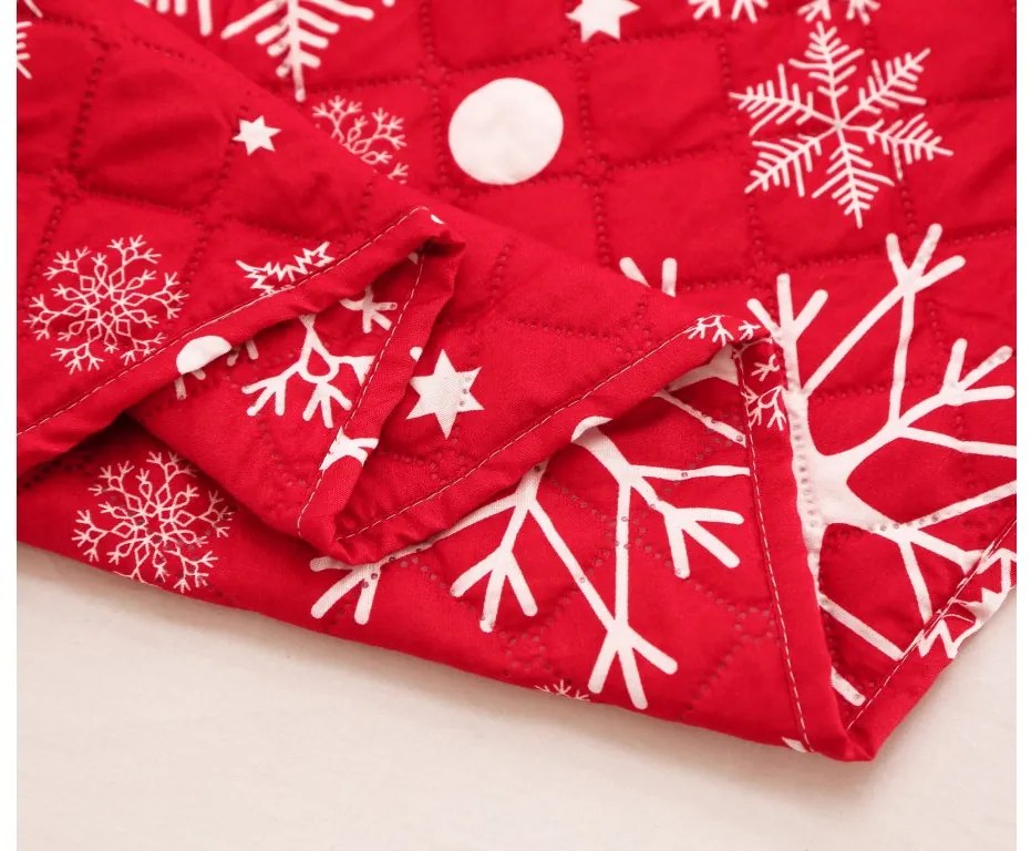 Ágytakaró SNOWFALL piros Méret: 170 x 210 cm