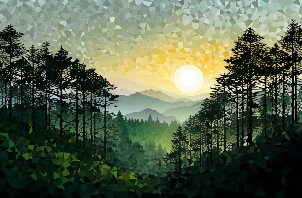 Poszter 86,4x56,8cm Természet hangjai mozaik