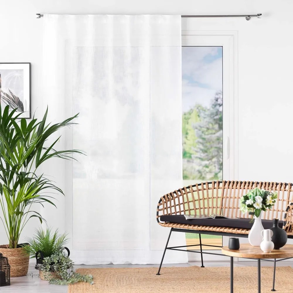 Fehér átlátszó függöny 140x240 cm Haltona – douceur d'intérieur