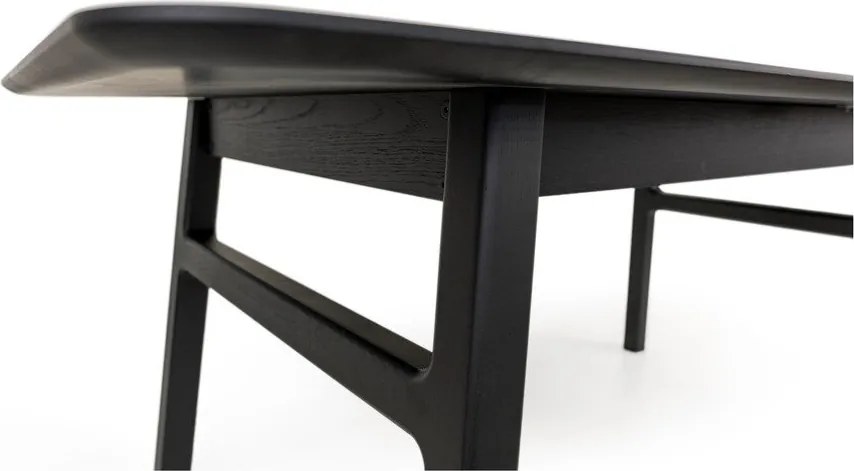 Bővíthető étkezőasztal hosszabbító asztallappal, tölgyfa dekorral 90x180 cm Curved – Woodman