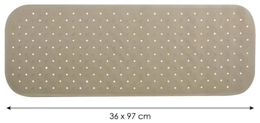 Spirella CLASS Premium csúszásgátló fürdőkádalátét, bézs, 36 x 97 cm