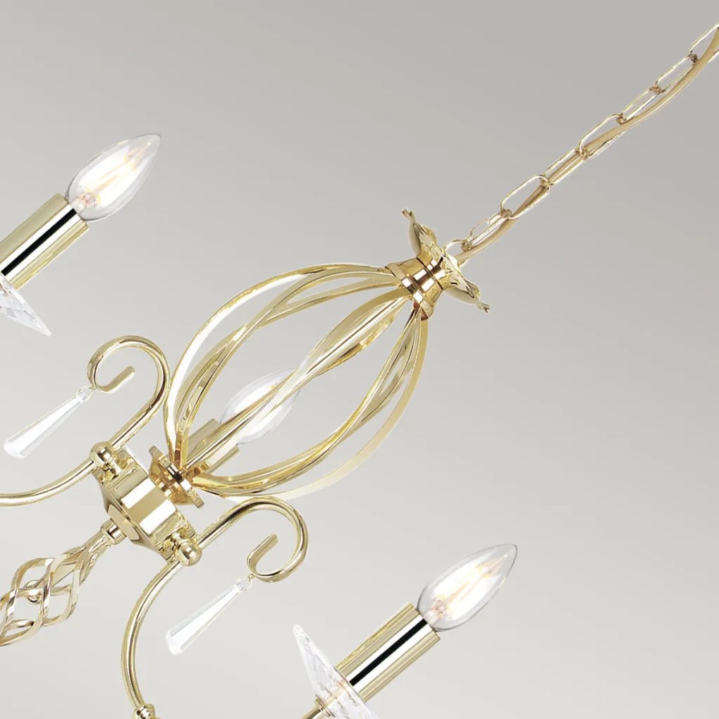 Elstead Lighting AEGEAN AG3-POL-BRASS Csillár 3x60W/E14
