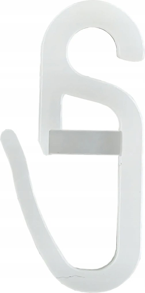 Agrafka Fehér Fém Görgős Akasztó Függöny 100 db