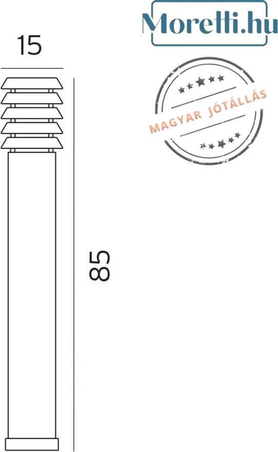 NORLYS 1479GA ALTA Modern Kültéri Állólámpa LED IP65