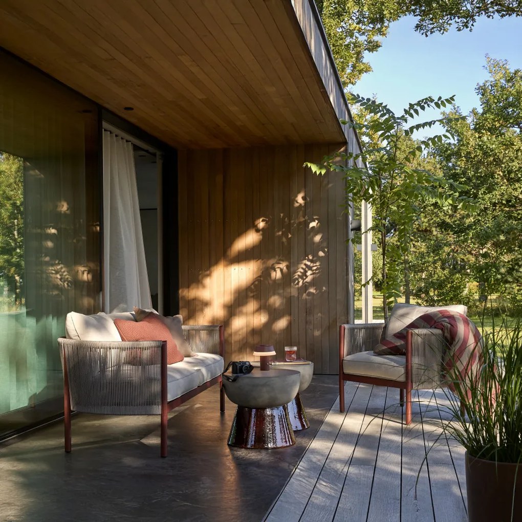 Leros kerti lerakóasztal