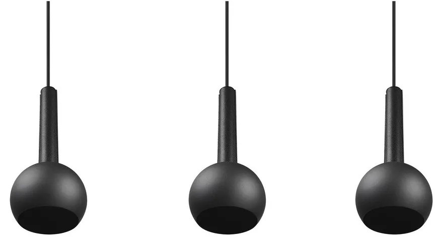 Fekete függőlámpa Ciliana – CINQUE