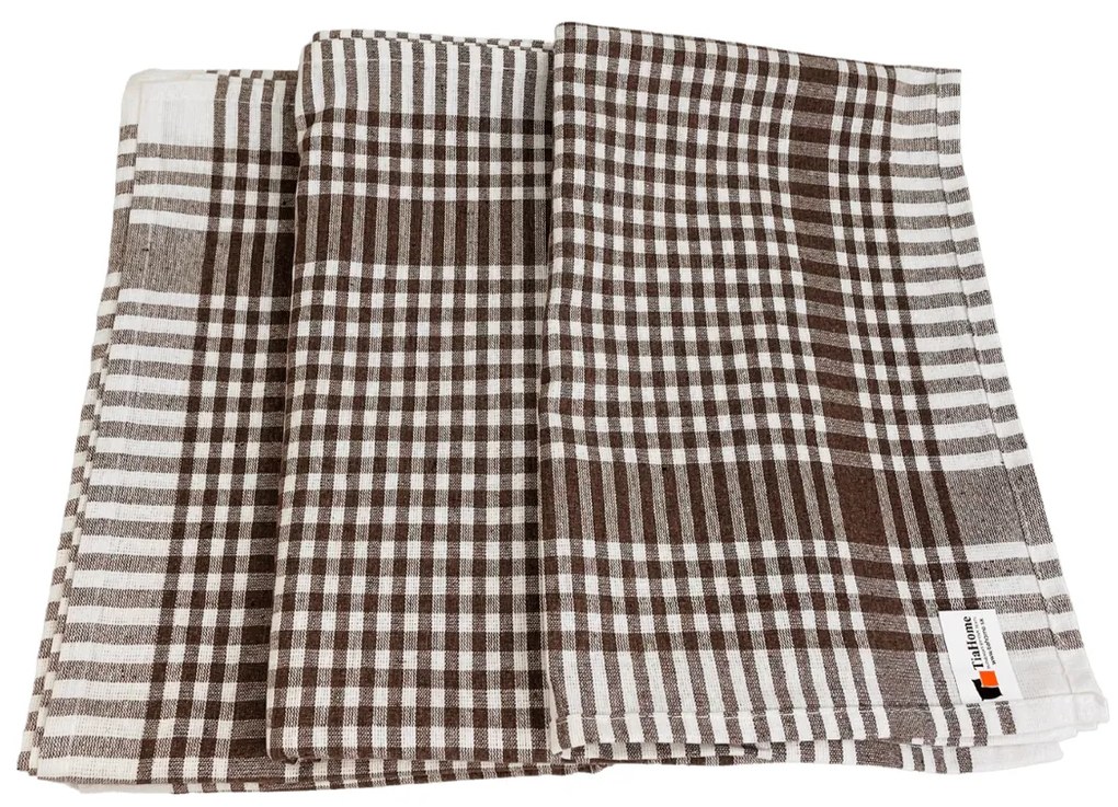 Pamut konyharuha Barna 50x70cm TiaHome