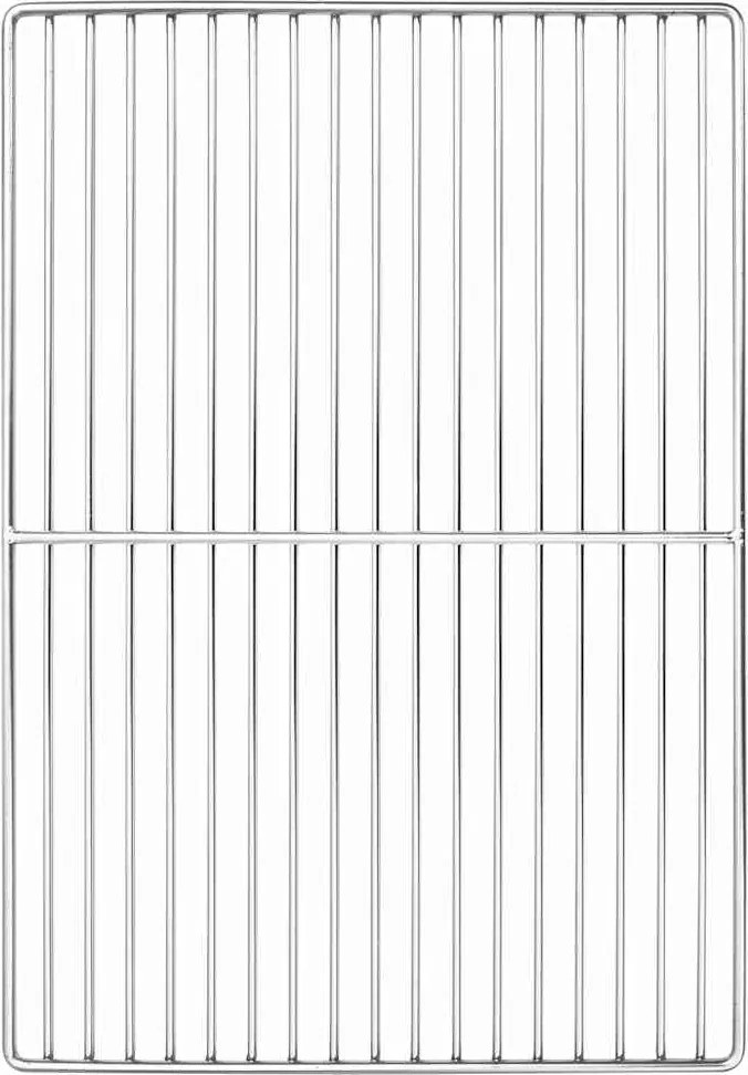 vidaXL Grill rács Ezüst 47 x 32,5 cm Rozsdamentes acél