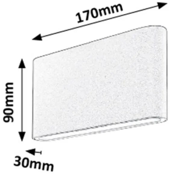 Rabalux 7952 - LED Kültéri fali lámpa REYNOSA 2xLED/6W/230V IP54 3000K