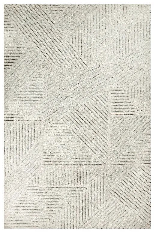 Krémszínű mosható kézi szövésű gyapjú szőnyeg 170x240 cm Almond Valley – Lorena Canals