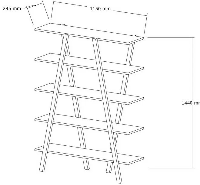 Perla Walnut könyvtár
