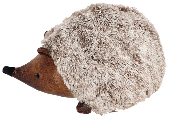 Erdei állatos bőr ajtókitámasztó, süni, 1,5 kg