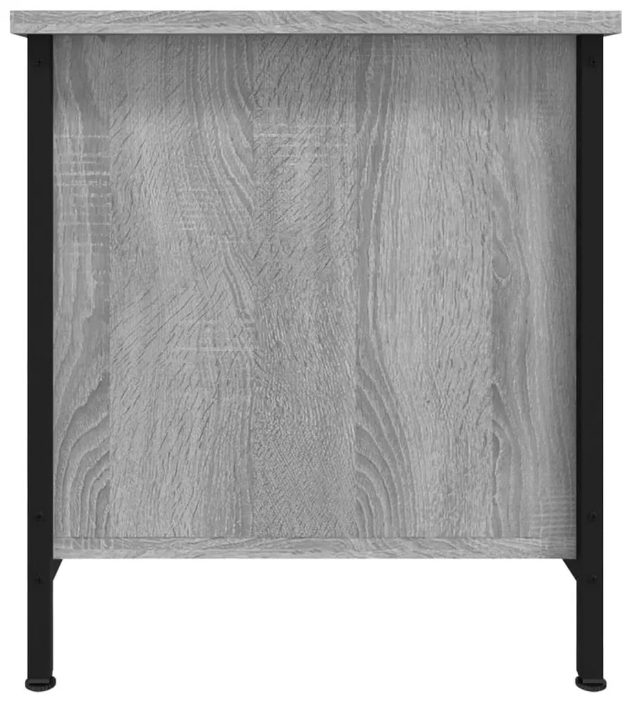 szürke sonoma színű szerelt fa TV-szekrény 100x40x45 cm