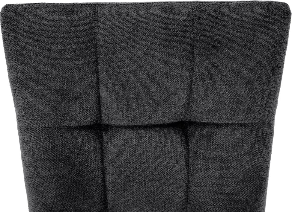 Szék, sötétszürke szövet/fém, ADORA 2 NEW