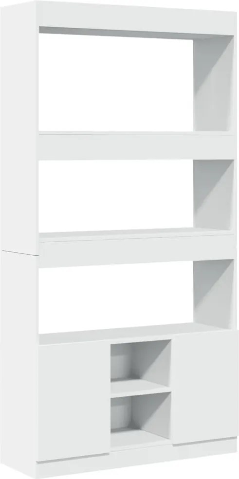 vidaXL fehér szerelt fa magasszekrény 92 x 33 x 180 cm