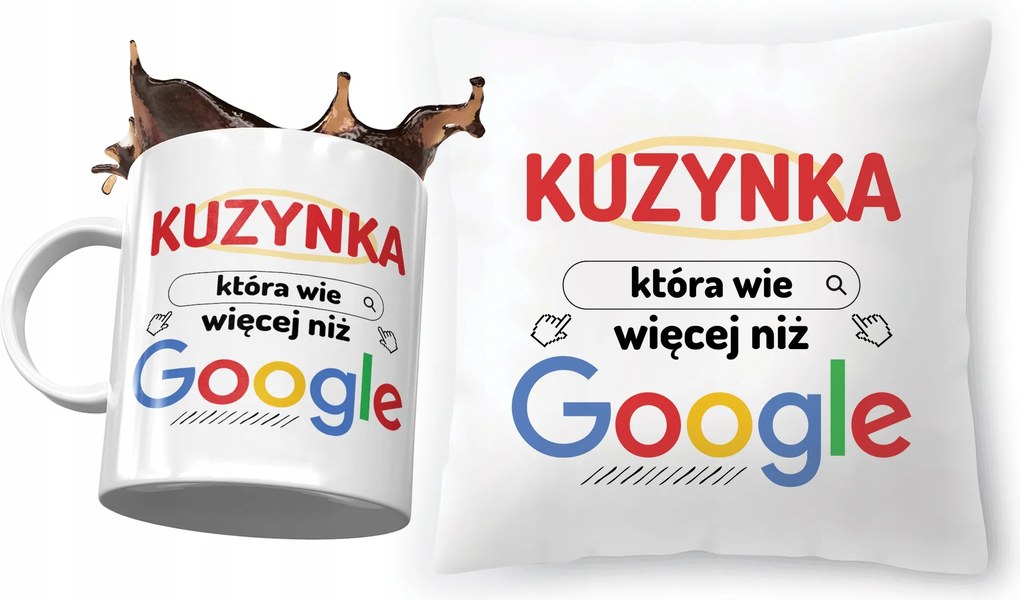 Unokatestvér Szett Párna Bögre Ajándék Nyomtatott Fotóval