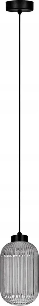 Loft függőlámpa fekete-grafit 1xE27 15W Silva Kaja