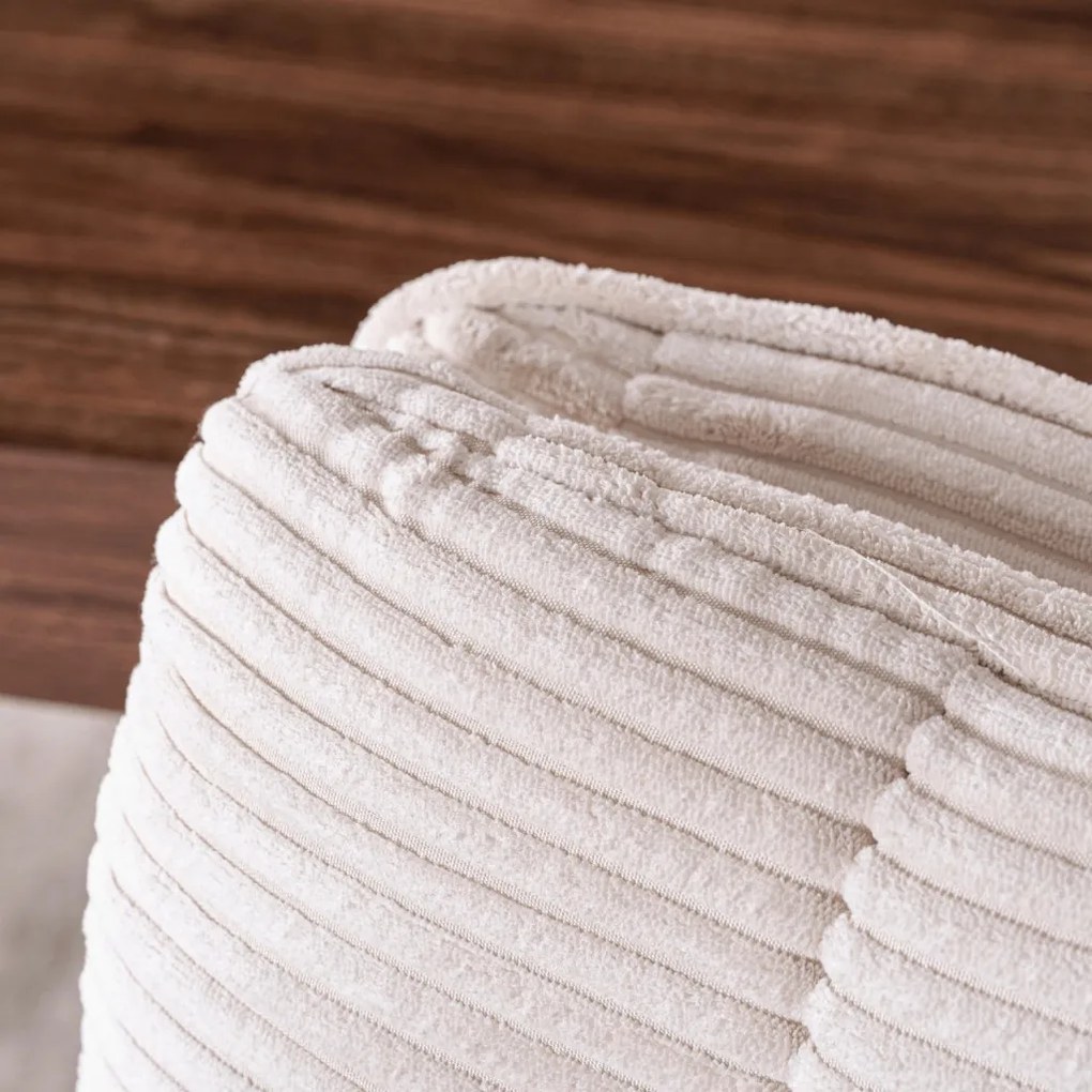 Forgó szék krém színben, kordbársony kárpittal, AKITA