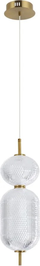 ITALUX PND-81438-1C-GD CORADO Modern Függesztett Lámpa Átlátszó, Arany LED IP20