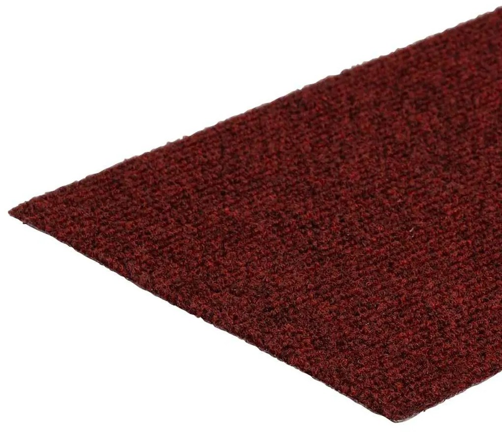 30 db piros lépcsőszőnyeg öntapadós téglalap alakú 76x20 cm