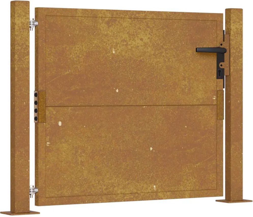 vidaXL Corten acél kerti kapu 100x75 cm