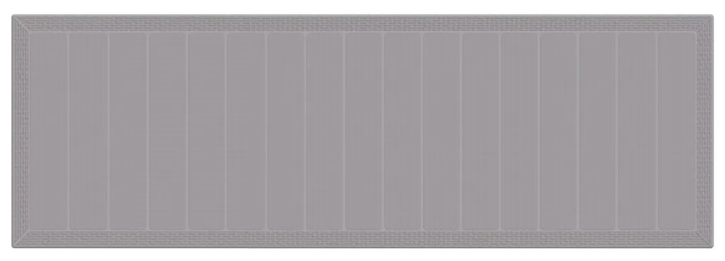 Kert Asztal Világosszürke 300x100x73 cm Poli Rattan