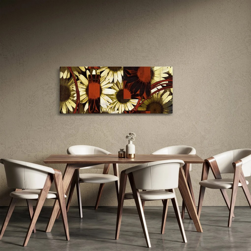 Virágok képe (120x50 cm)