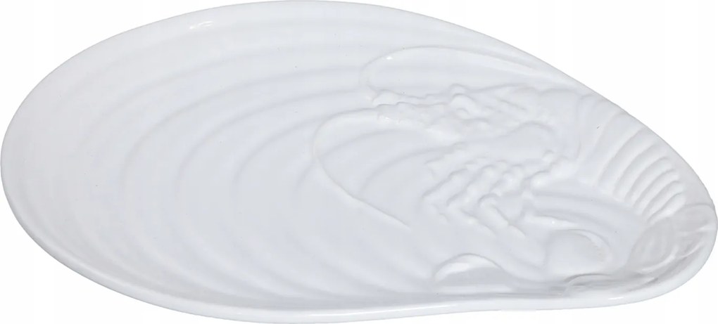 Lobster Ételtál kerámia, fehér