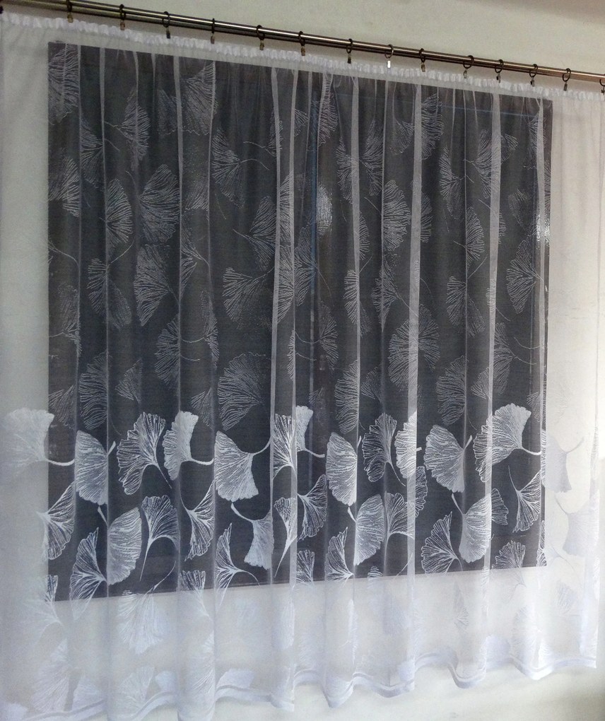 Mg Függöny 618/383 Fehér 300X180 kész szalaggal