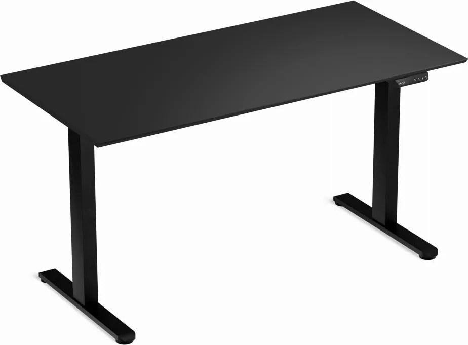 Elektromosan állítható magasságú íróasztal 138x67cm fekete / fekete | LVN System Control Flex+
