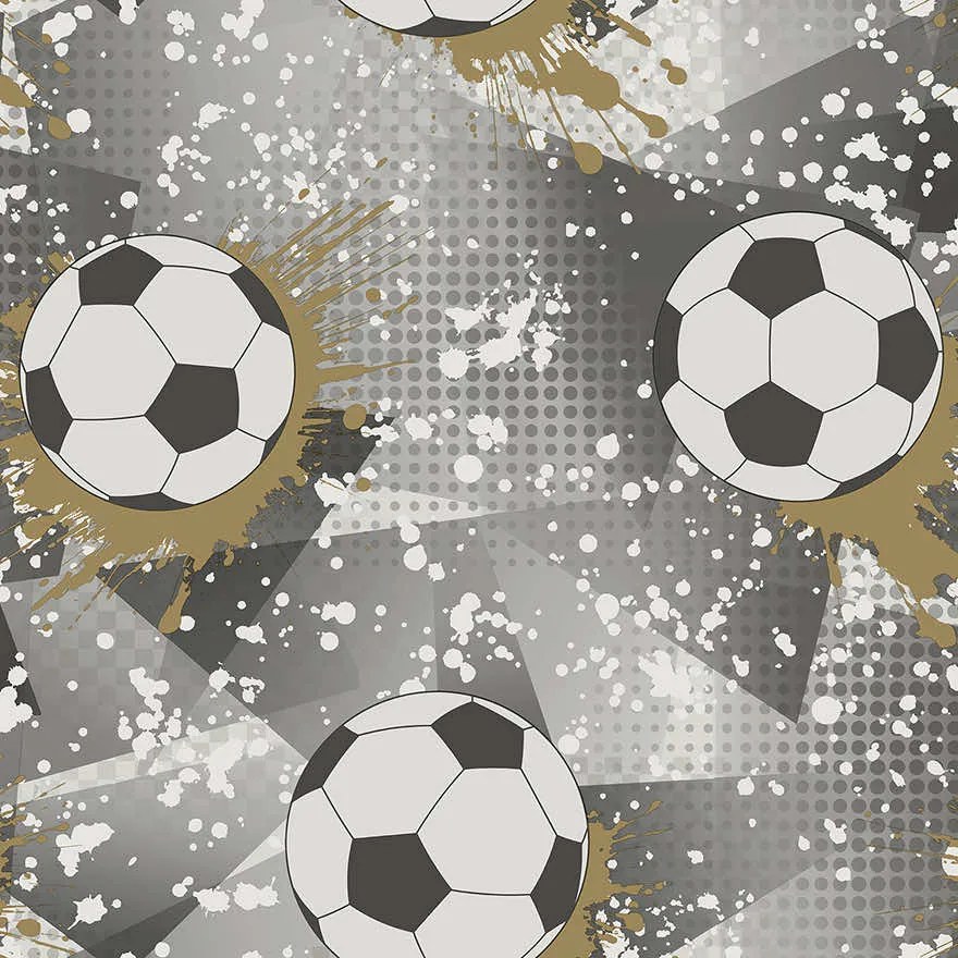 Holden Decor Adventure Awaits Football Frenzy arany-ezüst focis papír tapéta – 14090